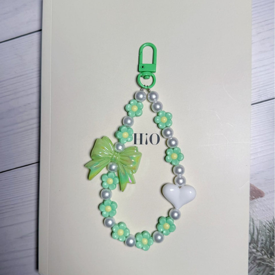 Decorative Floral Beaded Keychain kalsten