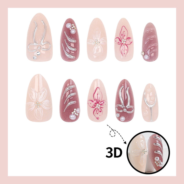Artificial nails with elegant designs Kalsten