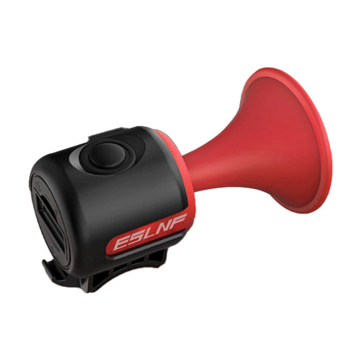 rechargeable high-decibel electric bicycle horn with trumpet-style mount and splash-resistant housing Kalsten
