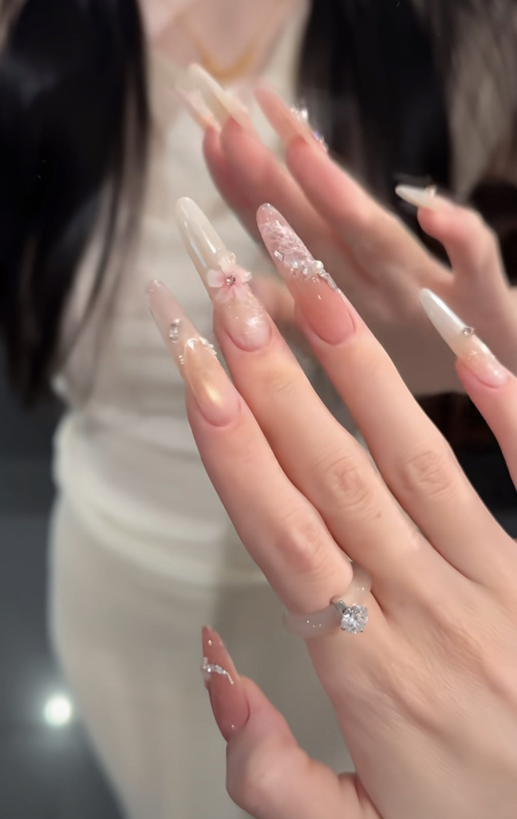 Decorative Extended Nail Art Tips