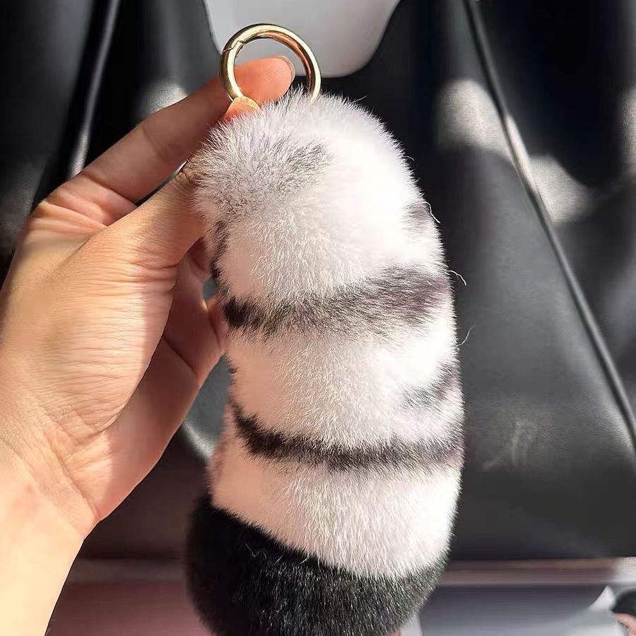 Plush Animal-Inspired Keychain Accessory Kalsten