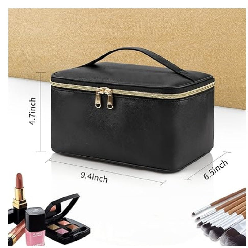 Cosmetic Organizer Bag with Structured Design and Versatile Compartments Kalsten