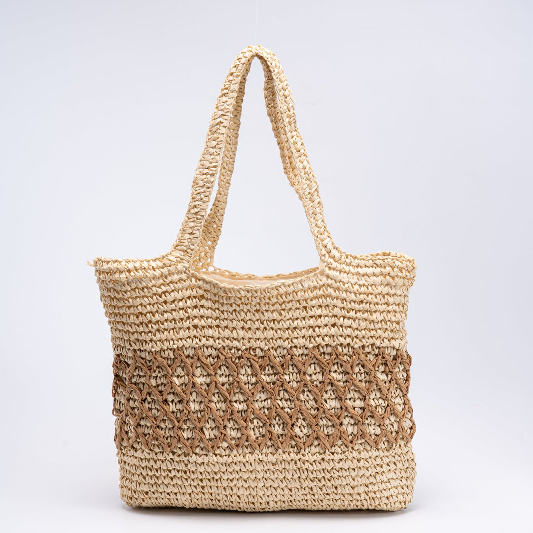 Handwoven shopping bag with decorative pattern Kalsten
