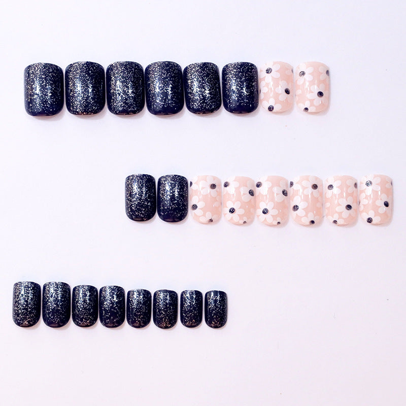 Decorative Floral Press-On Nail Enhancements Kalsten