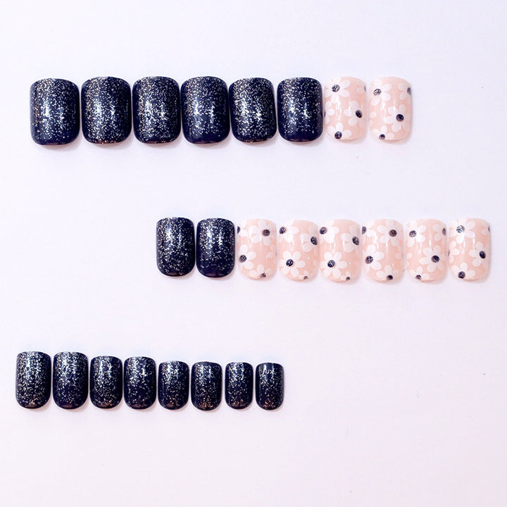 Decorative Floral Press-On Nail Enhancements Kalsten