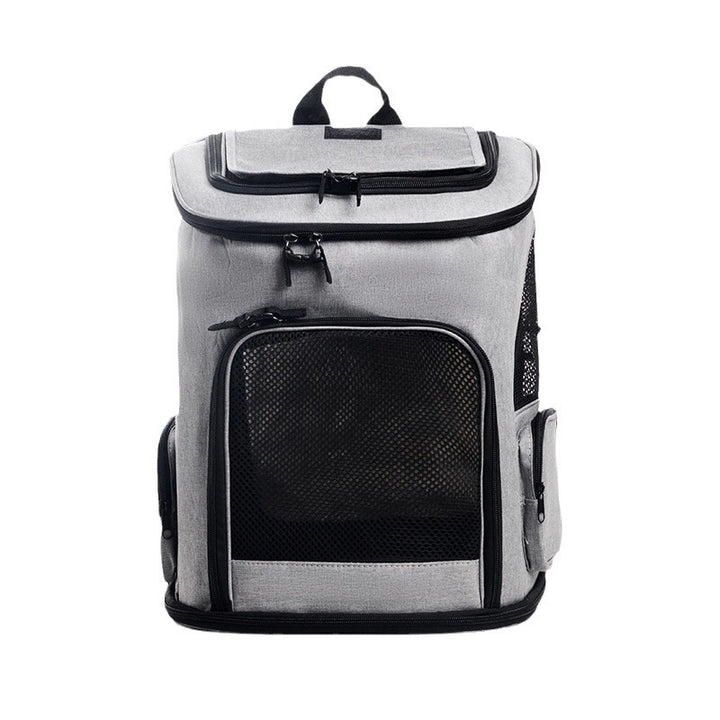 Portable Pet Backpack with Breathable Mesh Inserts Kalsten