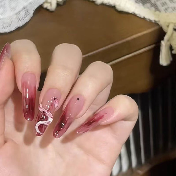 Artistic Long Stiletto Nail Extensions