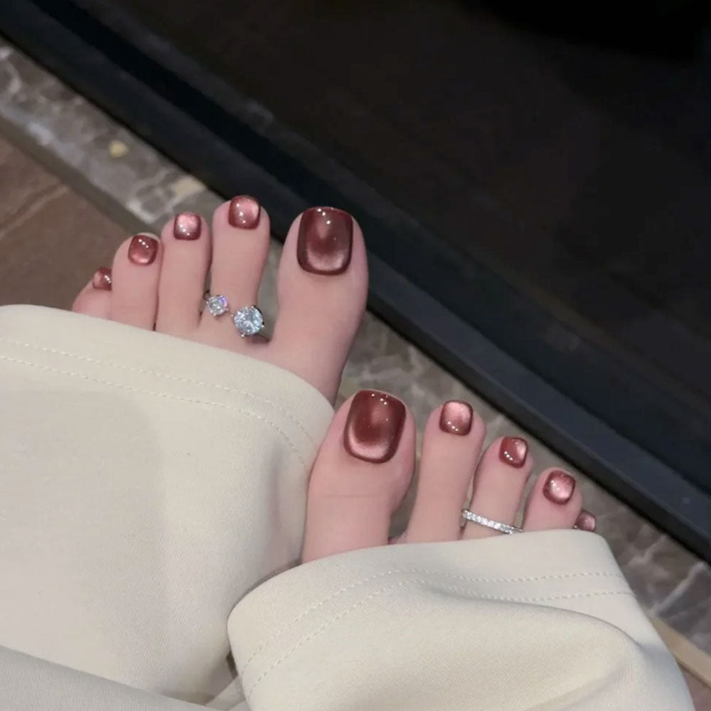 Elegant Metallic Nail Art