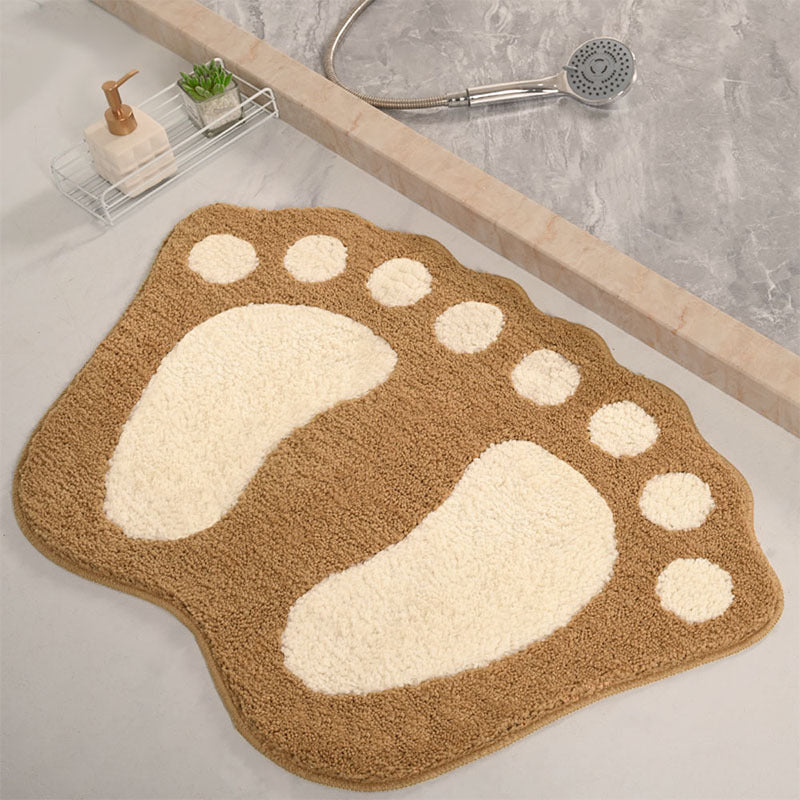 Fun Footprint Shaped Bath Mat Kalsten