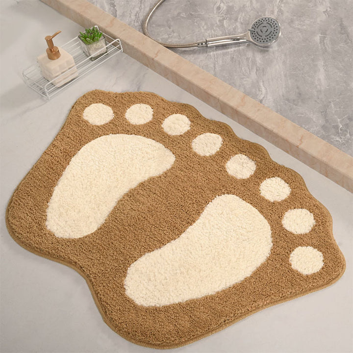 Fun Footprint Shaped Bath Mat Kalsten
