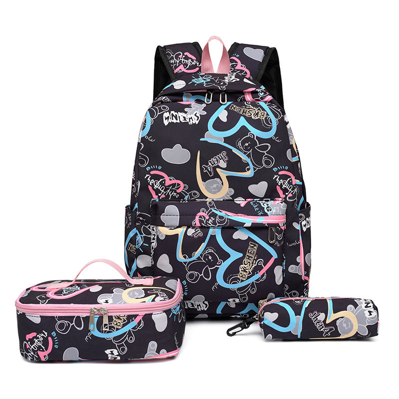Backpack set with insulated lunch box and pencil case Kalsten