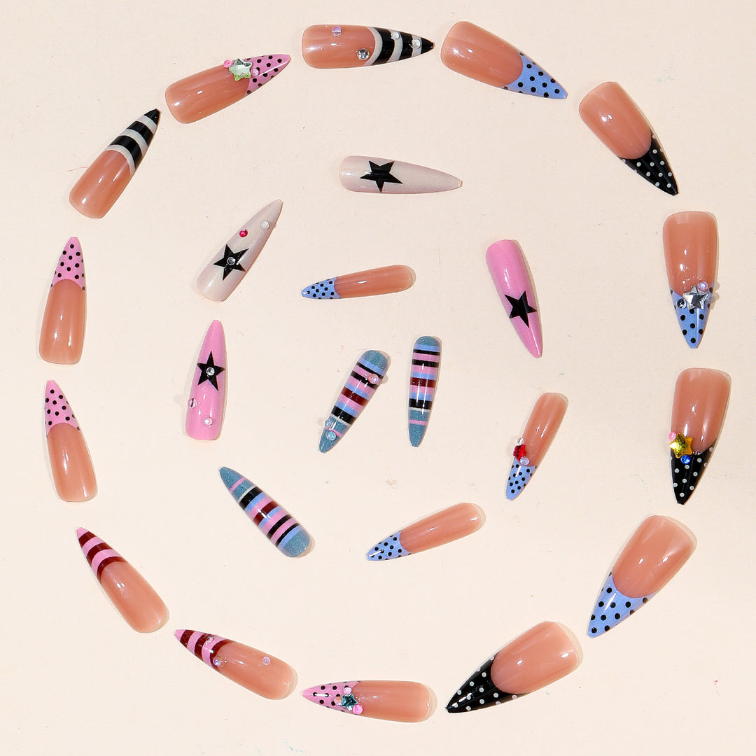 Decorative Stiletto Nail Art Extensions Kalsten 1789713184