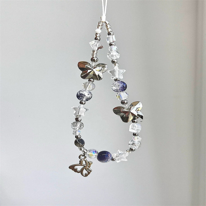 Women’s Decorative Butterfly Beaded Charm Lanyard Kalsten