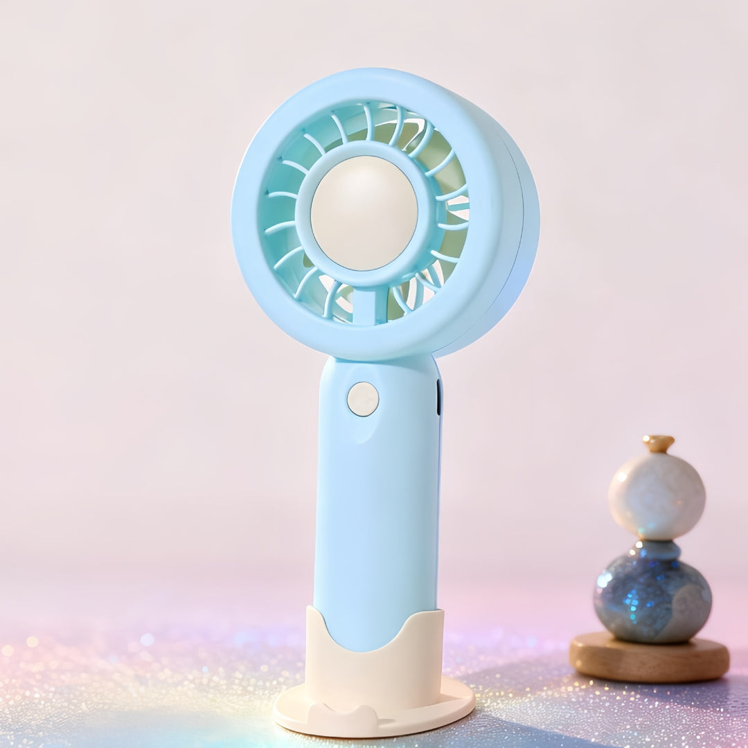 Ladies Portable Hand Fan with Rechargeable Battery and Ergonomic Design Kalsten