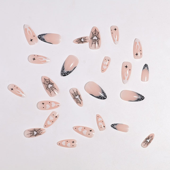 Artistic Halloween-Themed Press-On Nail Art Kalsten 1789805114