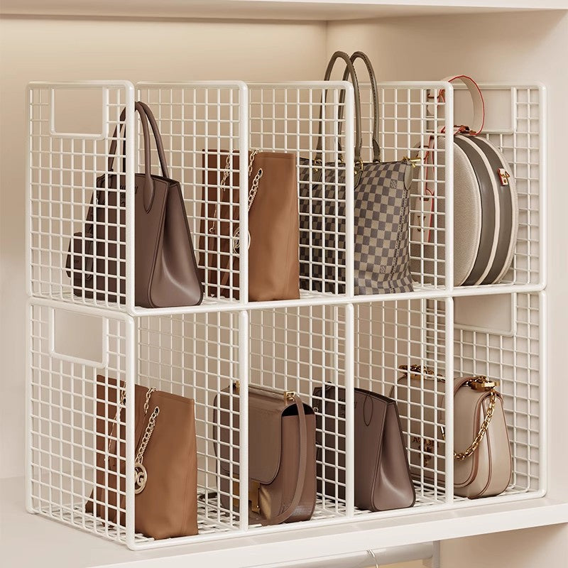 Adjustable Wire Mesh Shelf Divider and Handbag Organizer