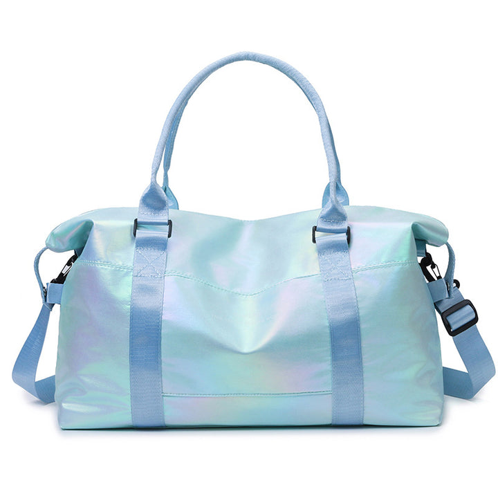 Glossy Holographic Travel Duffel Bag