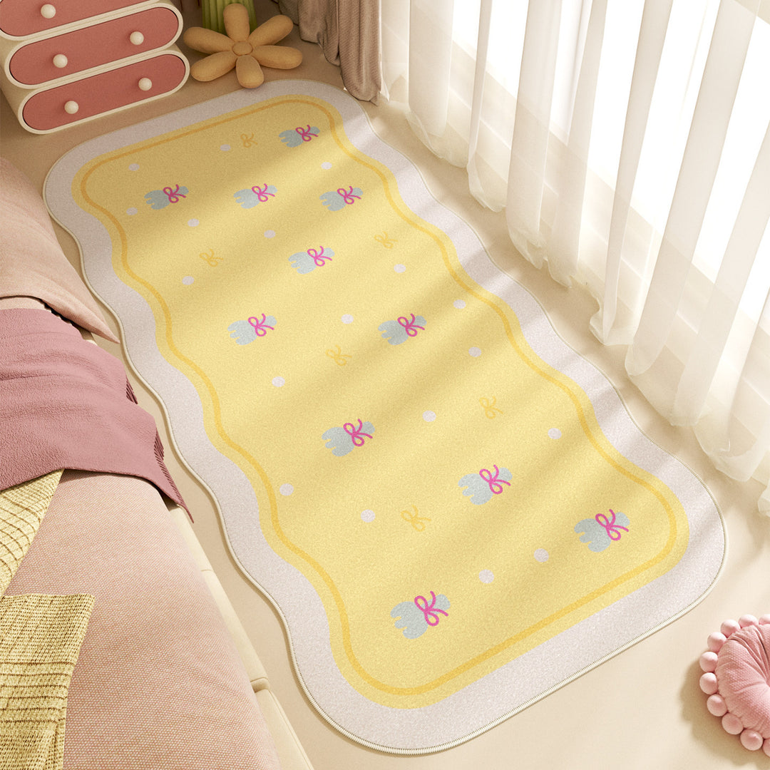 Playful Floral-Themed Area Mat