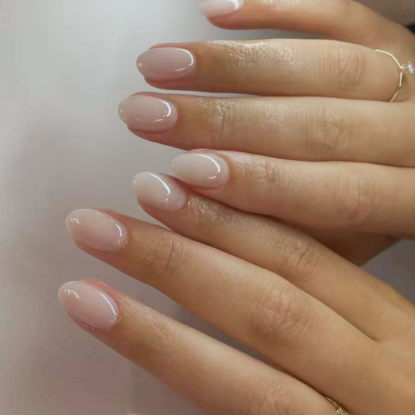 Elegant Glossy Almond Press-On Nails