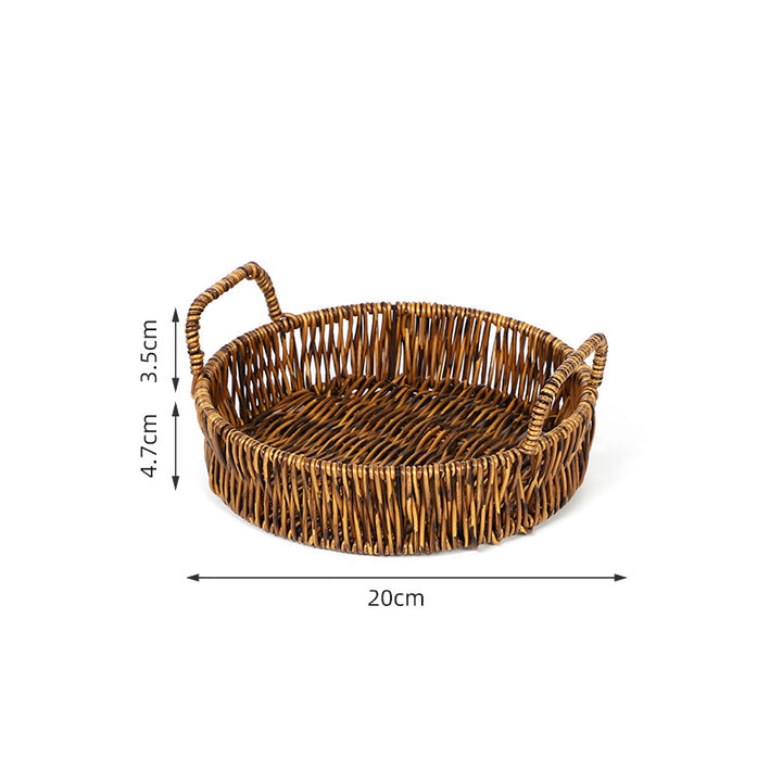 Round Woven Serving Tray Kalsten