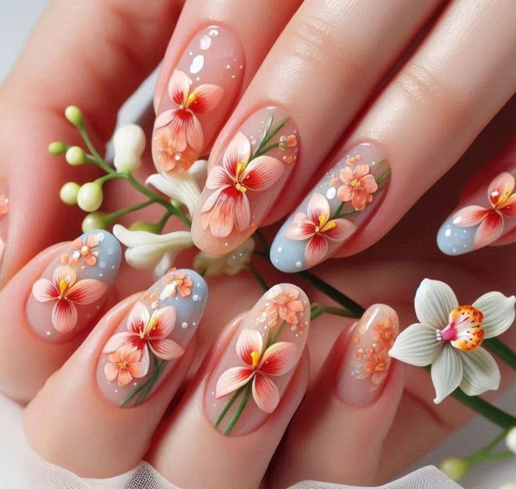 Floral Decorative Nail Art Kalsten