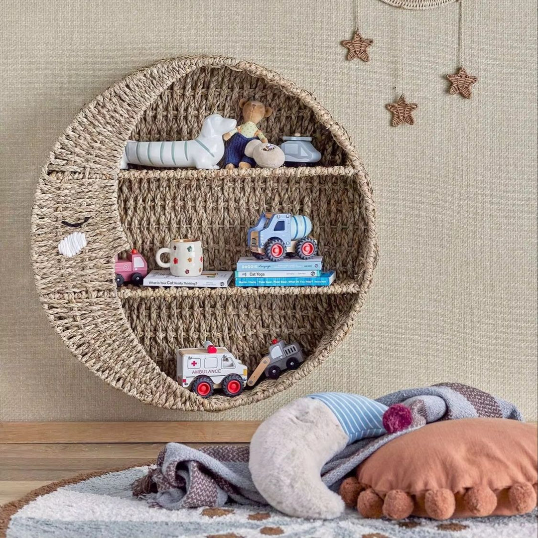 Decorative Wall Basket in Wave Pattern Kalsten