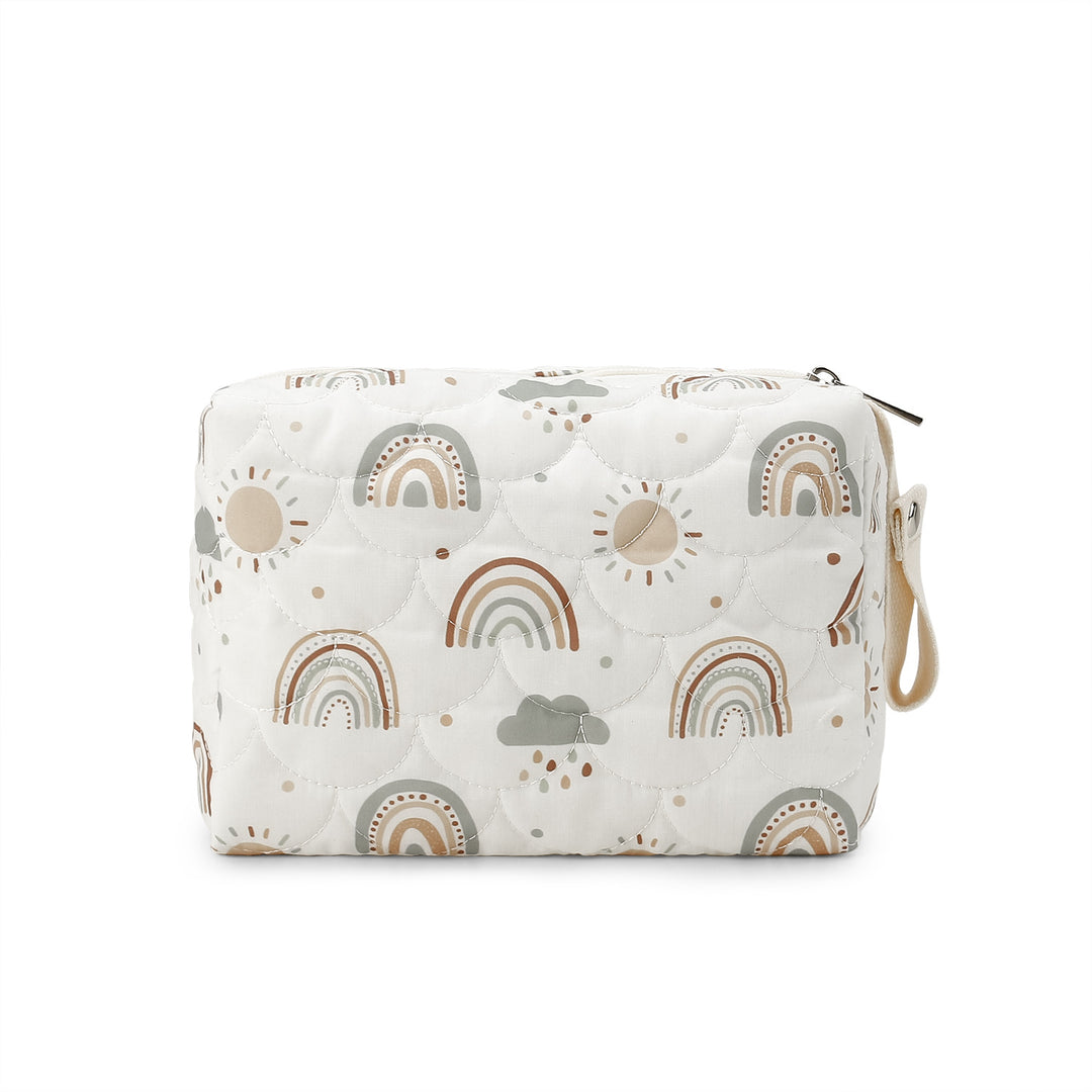 Stylish cosmetic bag with trendy plant motifs Kalsten