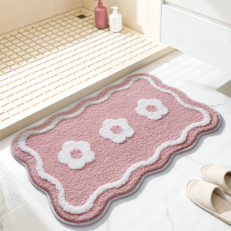 Decorative Flower Bath Mat Kalsten