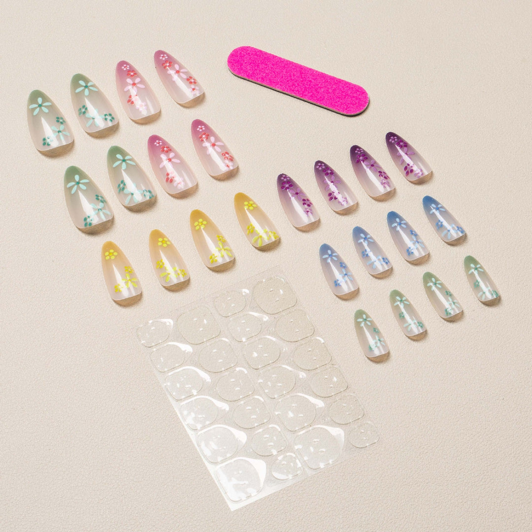 Floral Art Manicure