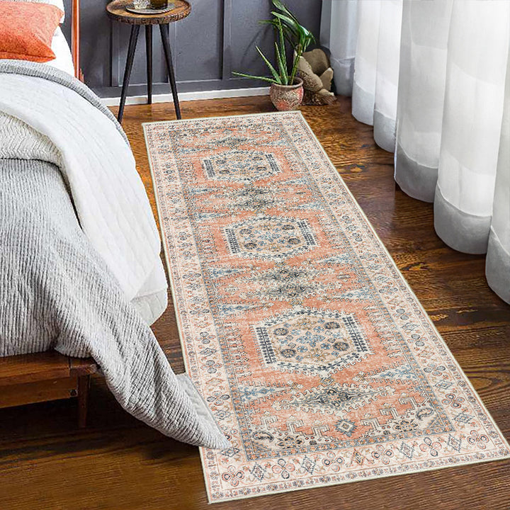 Vintage-Inspired Floral Pattern Runner Rug Kalsten