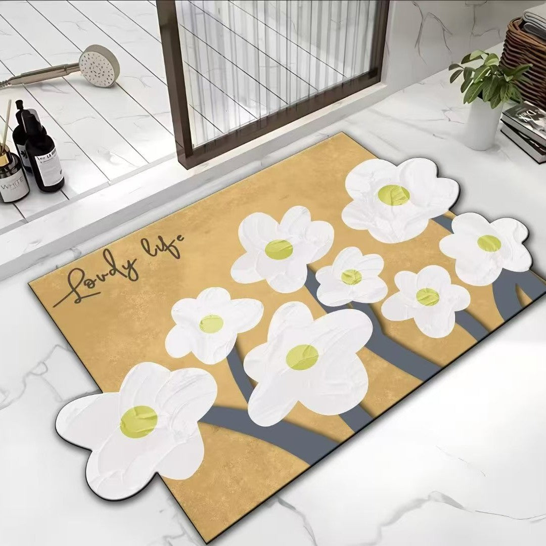 Decorative Floral Kitchen Mat Kalsten