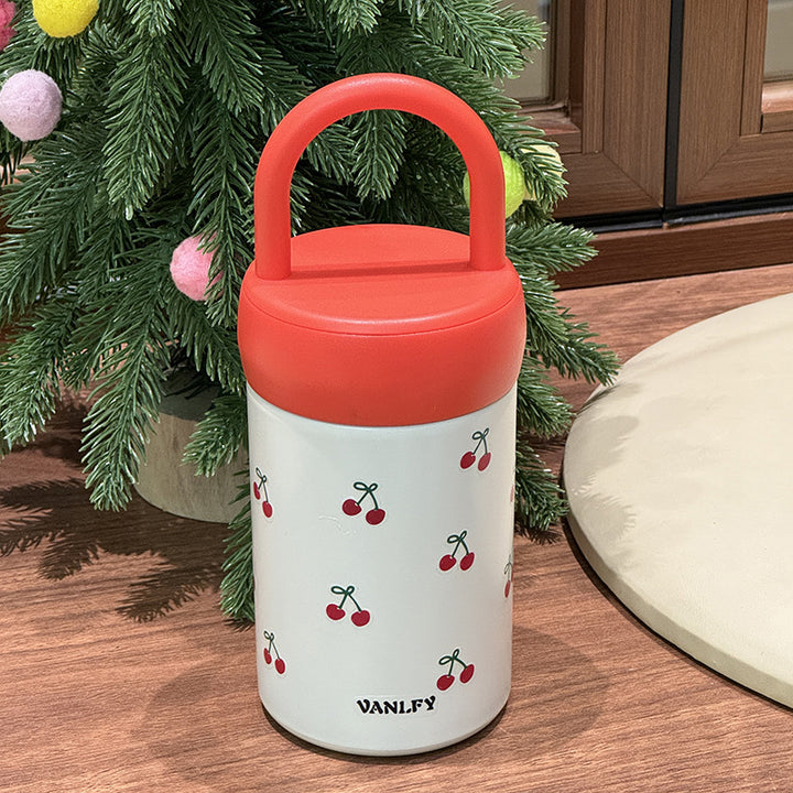 Women's Insulated Drinking Cup with Fruity Cherry Design Kalsten