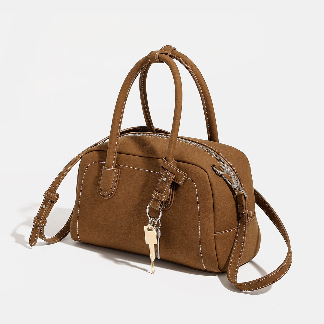 Classic Structured Handheld Satchel Bag