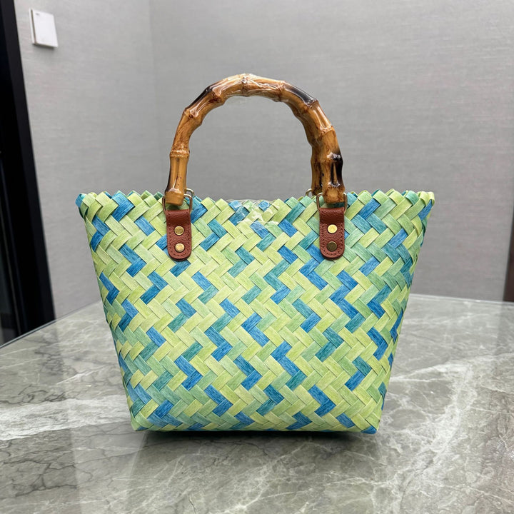 Playful and Handmade Basket Bag Kalsten