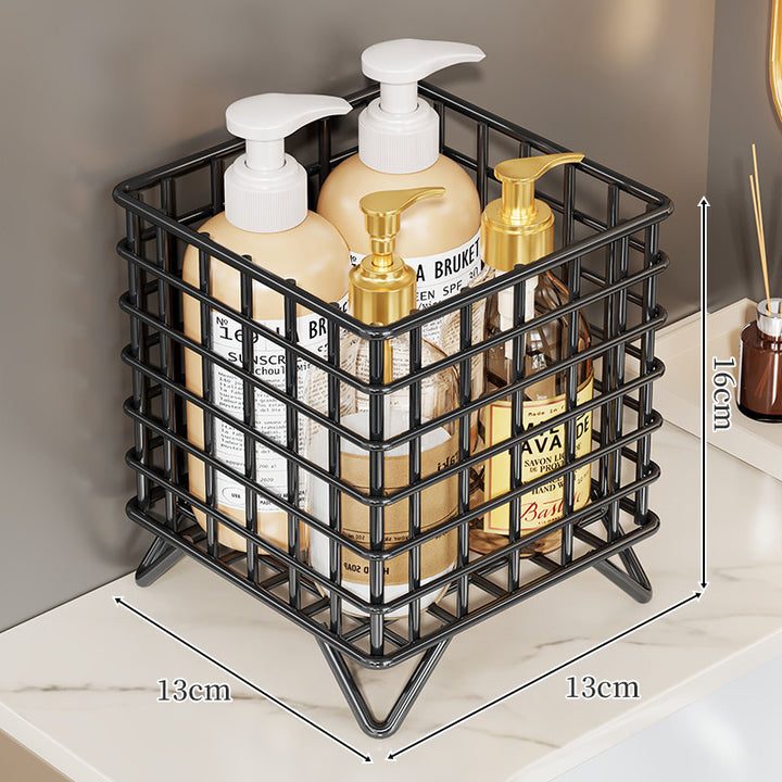 Metal Grid Countertop Dispenser Caddy with Elevated Wire Legs