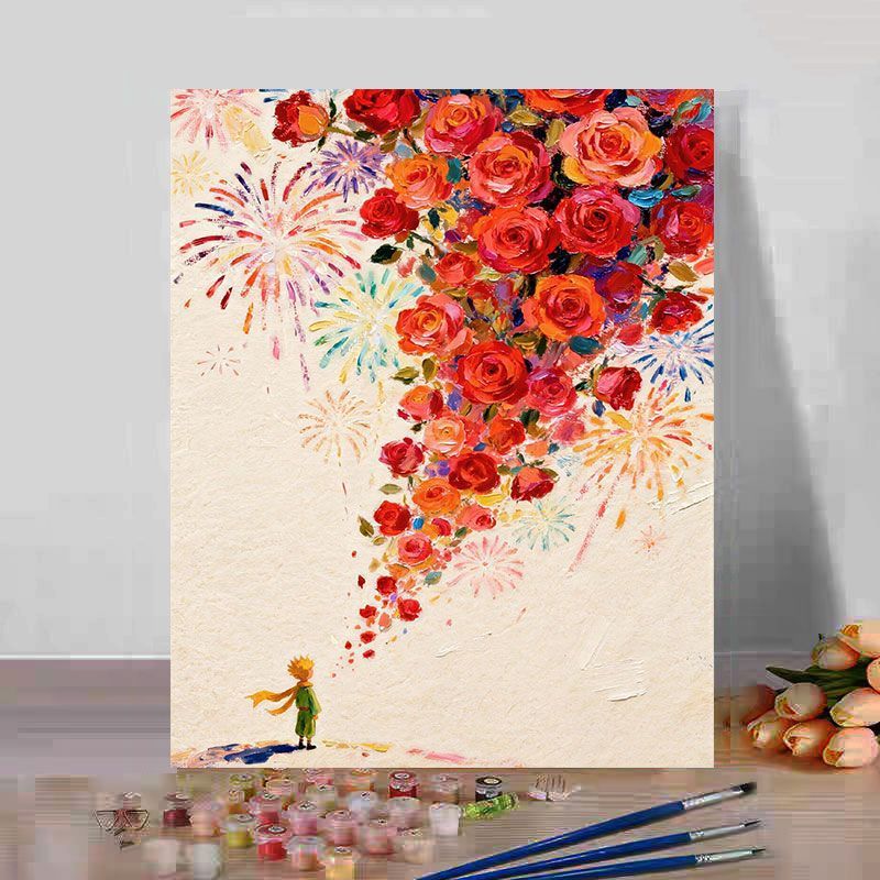 Floral Fantasy Art Canvas Print Kalsten