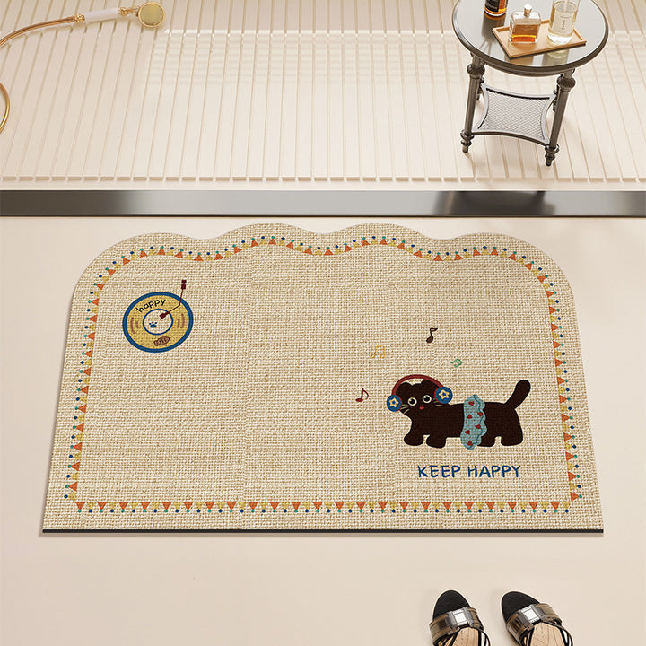 Playful Dog-Themed Area Mat