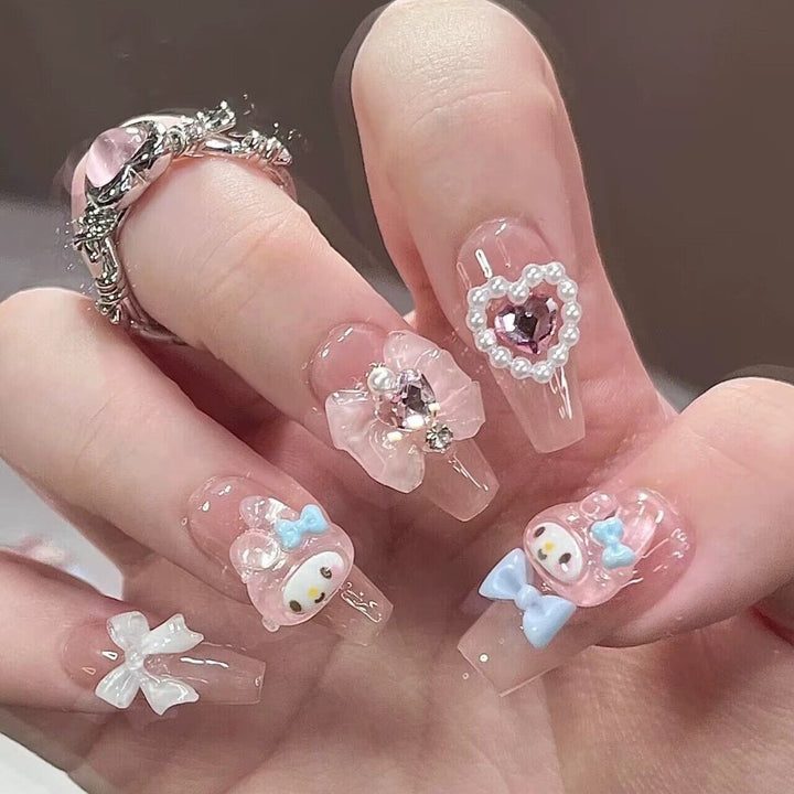 Artistic Floral and Minimalist Press-On Nails Kalsten