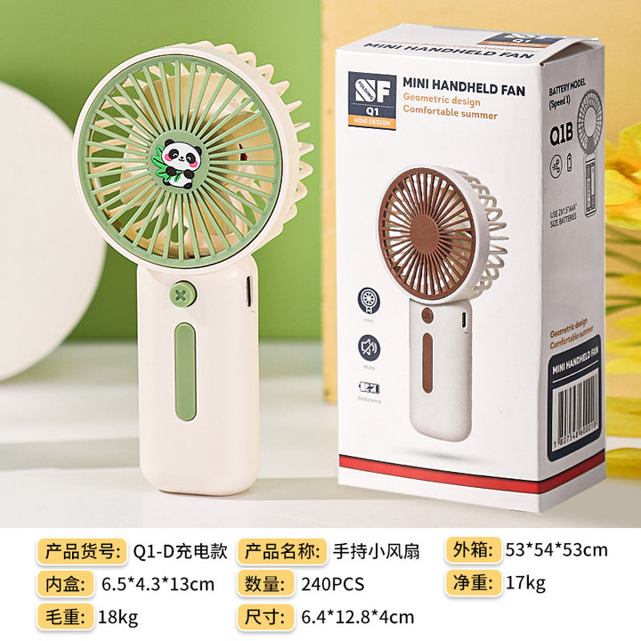 Women's Portable Mini Hand Fan in Creative Panda Design Kalsten