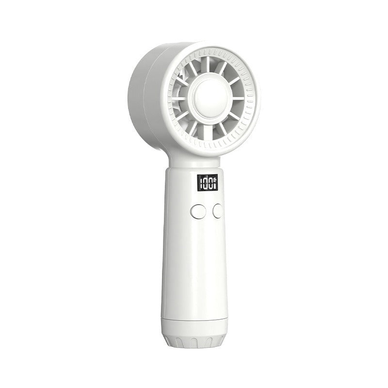 Unisex Portable Hand Fan with Digital Display and Multiple Speed Settings Kalsten