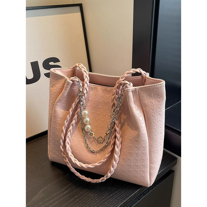 Chic Braided Handle Tote Kalsten