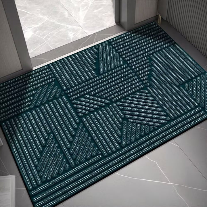Elegant Textured Entrance Mat Kalsten