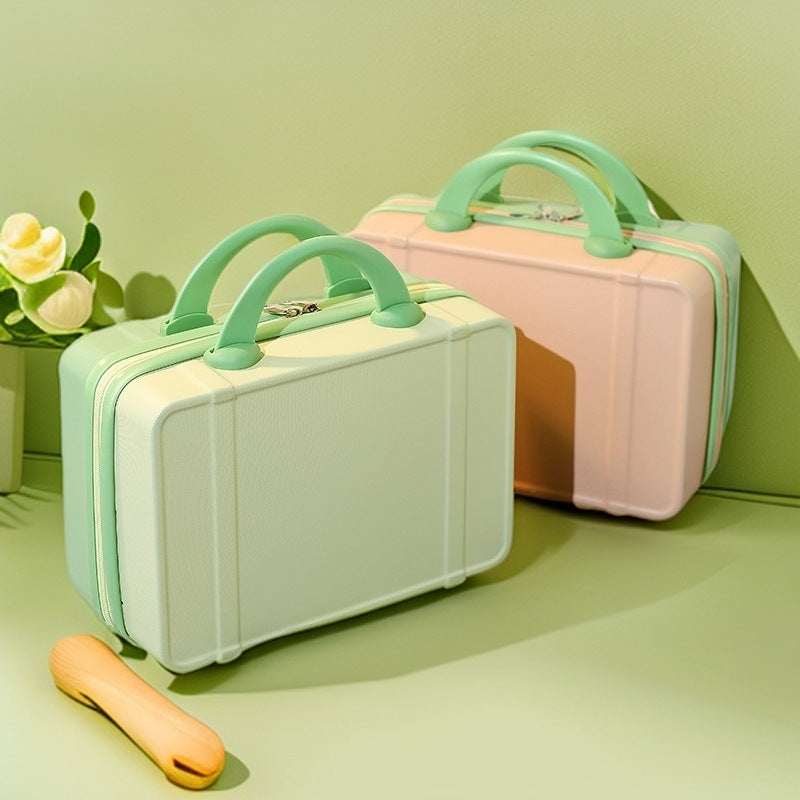 compact hard-shell cosmetic and travel vanity case with dual top handles Kalsten