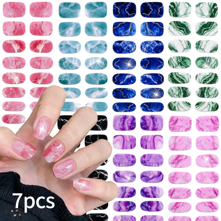 Artistic Watercolor Nail Wraps