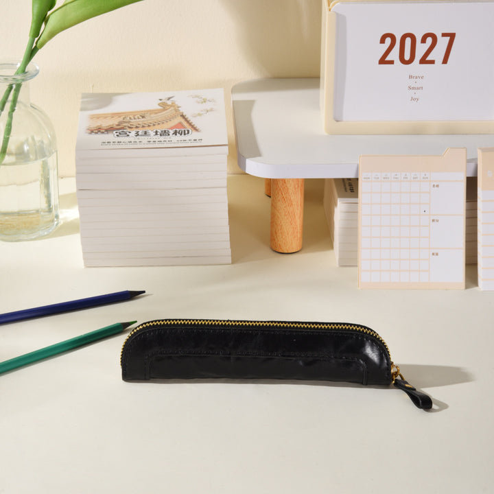 Premium Leather Pencil Case