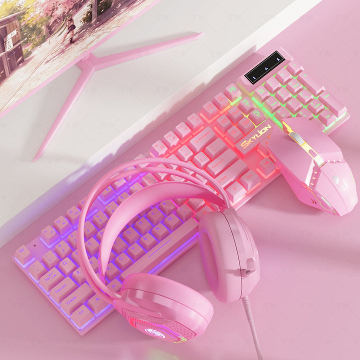 RGB Gaming Keyboard, Headset, and Mouse Set Kalsten
