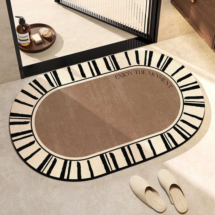 Elegant Oval Floor Mat Kalsten