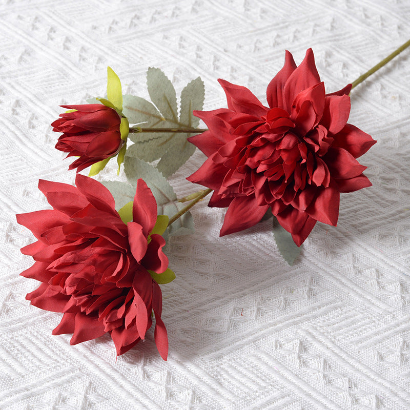 Artificial Dahlia Floral Stem