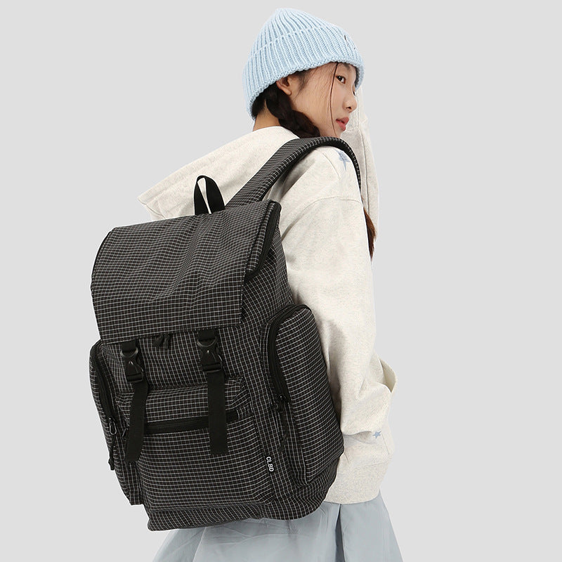 Versatile Multi-Functional Grid Pattern Backpack Kalsten