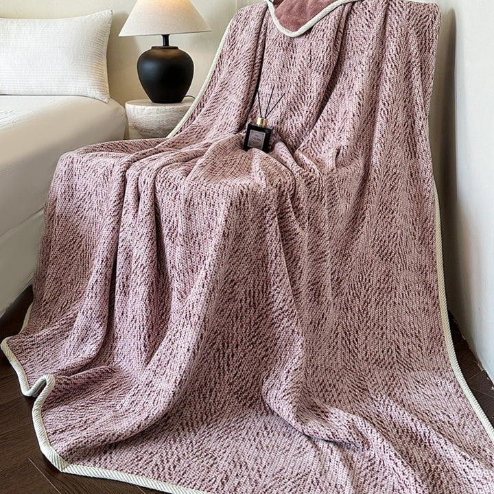 Textured Knit Fleece Blanket Kalsten
